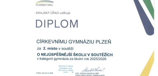 Ocenění Církevního gymnázia