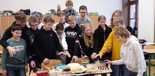 Snídaně v hodině němčiny